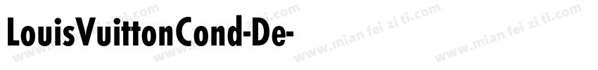 LouisVuittonCond-De字体转换