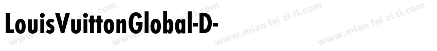 LouisVuittonGlobal-D字体转换
