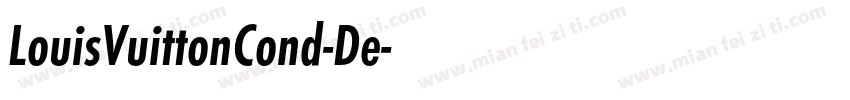 LouisVuittonCond-De字体转换