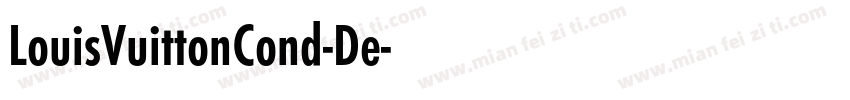 LouisVuittonCond-De字体转换
