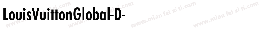 LouisVuittonGlobal-D字体转换