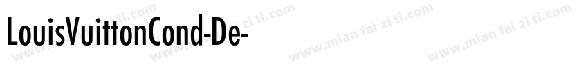 LouisVuittonCond-De字体转换