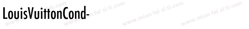 LouisVuittonCond字体转换