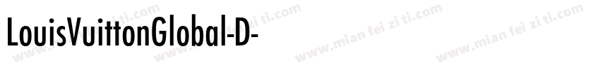 LouisVuittonGlobal-D字体转换