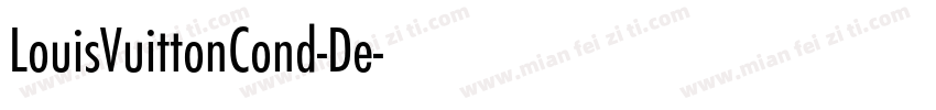 LouisVuittonCond-De字体转换