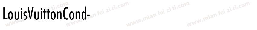 LouisVuittonCond字体转换