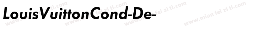LouisVuittonCond-De字体转换