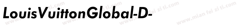 LouisVuittonGlobal-D字体转换