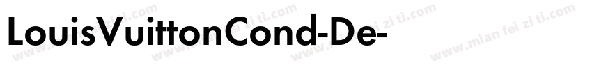 LouisVuittonCond-De字体转换