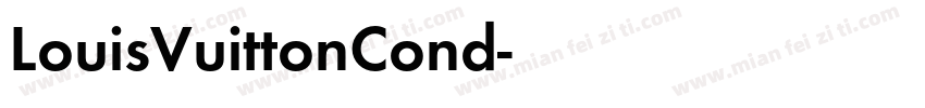 LouisVuittonCond字体转换