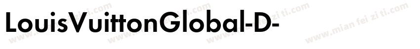 LouisVuittonGlobal-D字体转换