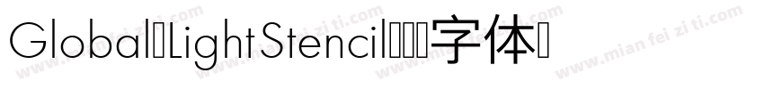 Global-LightStencil字体转换