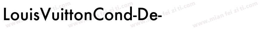 LouisVuittonCond-De字体转换