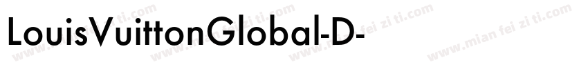 LouisVuittonGlobal-D字体转换