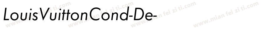 LouisVuittonCond-De字体转换