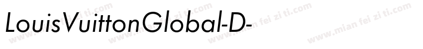 LouisVuittonGlobal-D字体转换