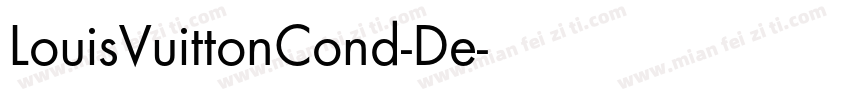 LouisVuittonCond-De字体转换