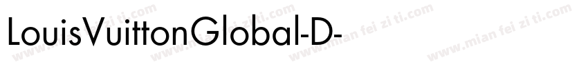 LouisVuittonGlobal-D字体转换