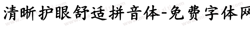 清晰护眼舒适拼音体字体转换