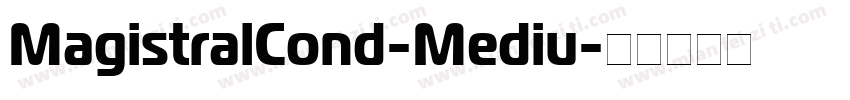 MagistralCond-Mediu字体转换