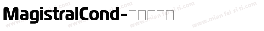 MagistralCond字体转换