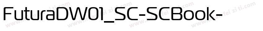 FuturaDW01_SC-SCBook字体转换