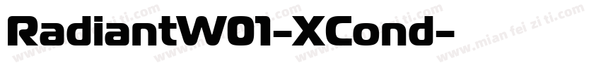 RadiantW01-XCond字体转换
