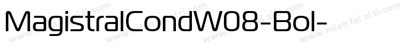MagistralCondW08-Bol字体转换