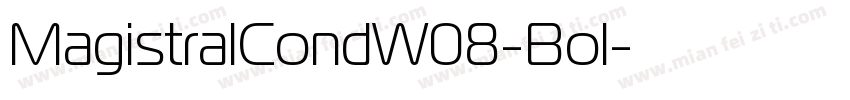 MagistralCondW08-Bol字体转换