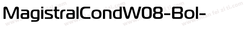 MagistralCondW08-Bol字体转换