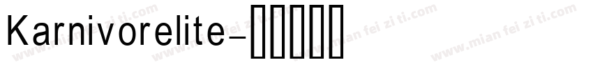 Karnivorelite字体转换