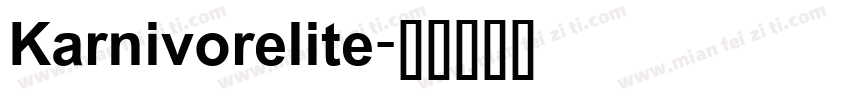 Karnivorelite字体转换