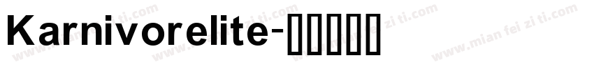 Karnivorelite字体转换