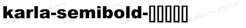 karla-semibold字体转换