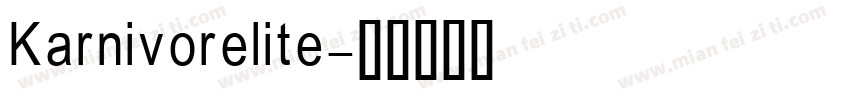 Karnivorelite字体转换