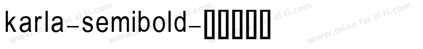 karla-semibold字体转换