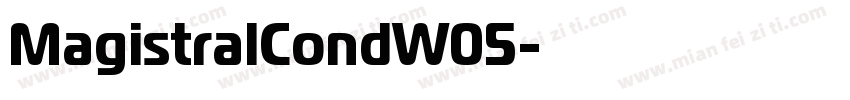 MagistralCondW05字体转换