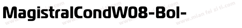 MagistralCondW08-Bol字体转换