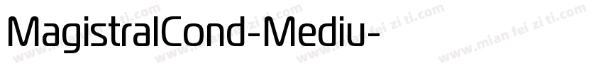 MagistralCond-Mediu字体转换