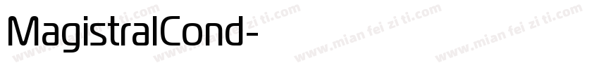 MagistralCond字体转换