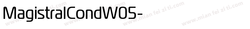 MagistralCondW05字体转换