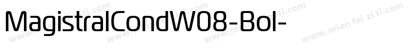 MagistralCondW08-Bol字体转换