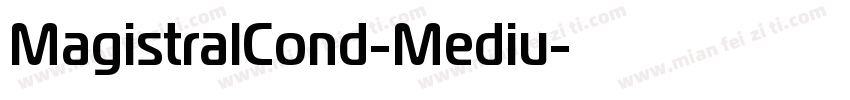 MagistralCond-Mediu字体转换
