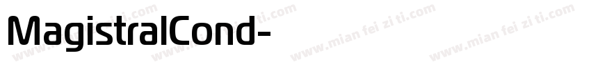 MagistralCond字体转换