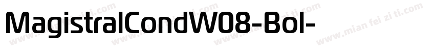 MagistralCondW08-Bol字体转换