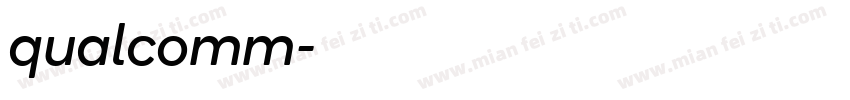 qualcomm字体转换
