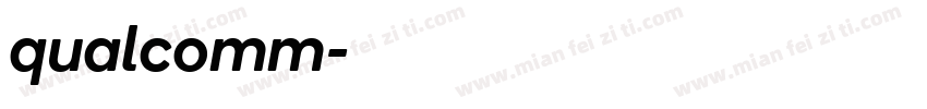 qualcomm字体转换