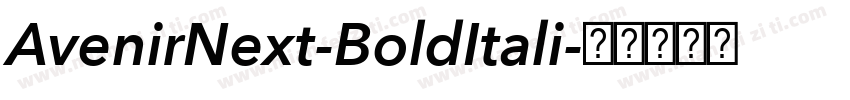 AvenirNext-BoldItali字体转换