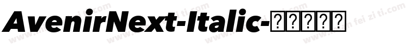 AvenirNext-Italic字体转换