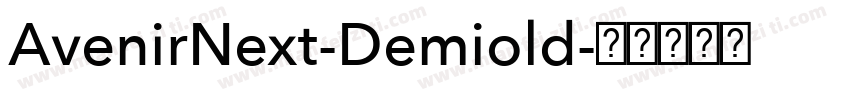 AvenirNext-Demiold字体转换